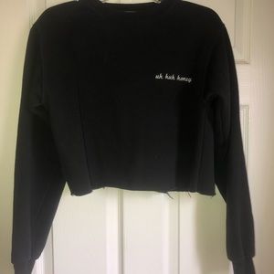 Cropped sweatshirt
